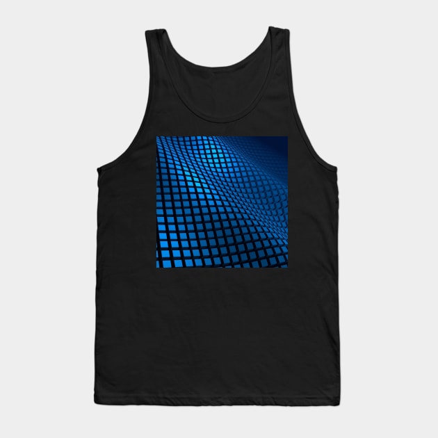 Blue Waves Tank Top by NOMAD73